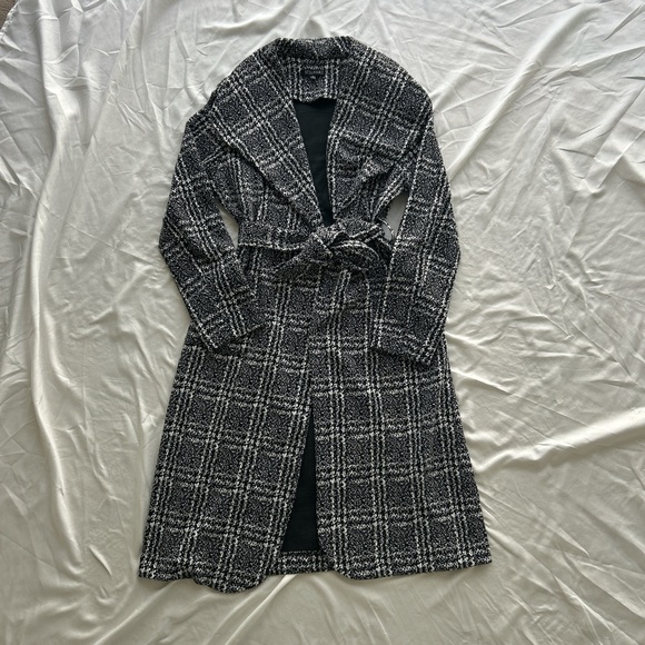 Stella Luce Jackets & Blazers - Chic Black and White Plaid Coat